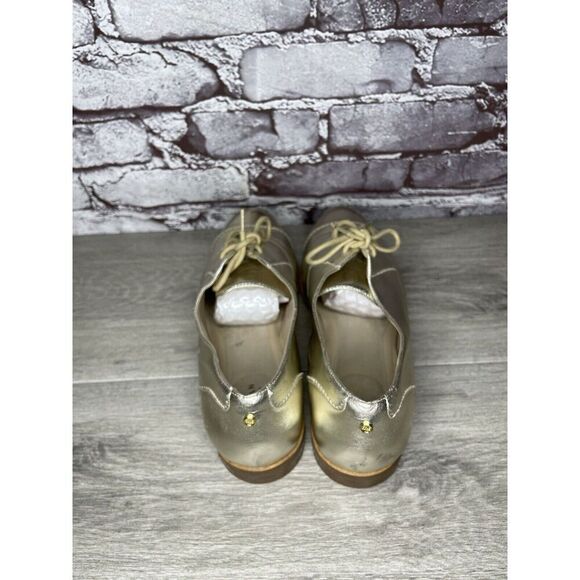 COLE HAAN Go To Collection Arden Gold Metallic Leather Oxfords Women Sz 10B US - Picture 5 of 16